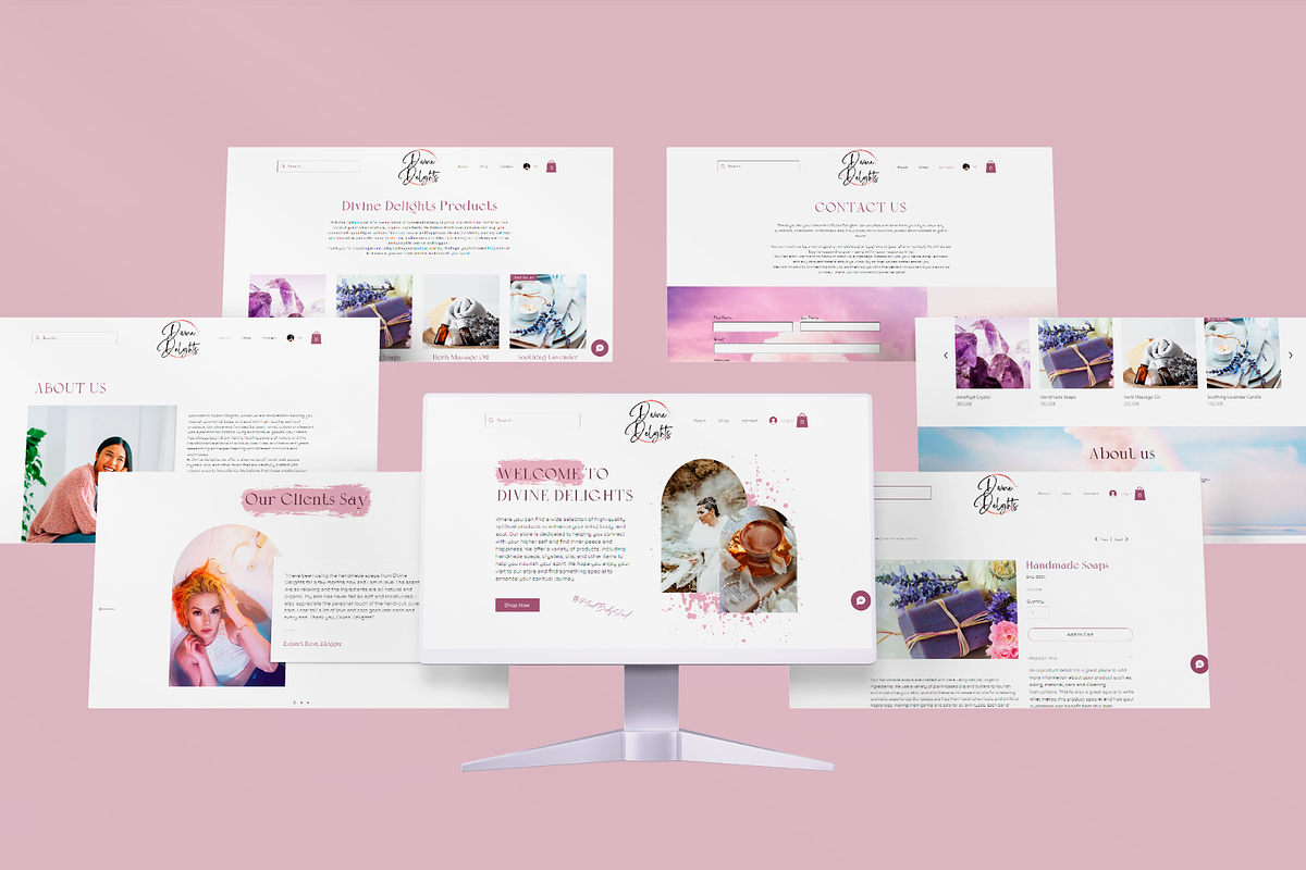 WIX Website Template Spiritual Pink, a Wix Template by Wixify Studio (Photo 8 of 10)