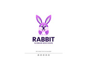 Modern Gradient Cute Rabbit Logo, a Branding & Logo Template by Artnivora.Std (Thumbnail 1 of 4)