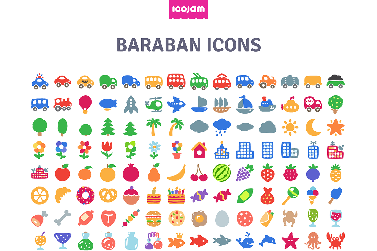 206 Baraban Flat & Solid icons, an Icon by Icojam store (Photo 3 of 4)