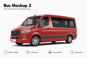 Bus Mockup 5, an Advertising Mockup by Mockupix (Thumbnail 1 of 12)