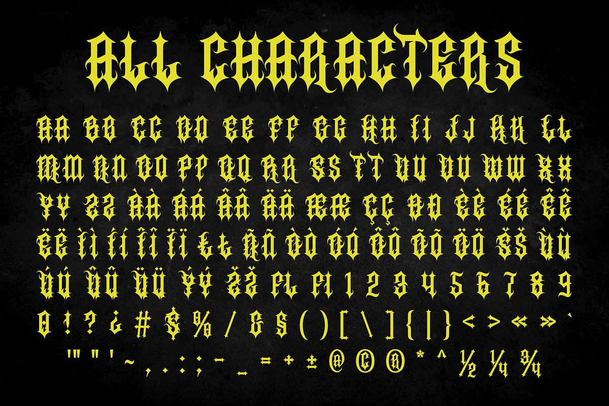 CS Hastings – Blackletter Font, a Blackletter Font by Craft Supply Co. (Photo 8 of 8)