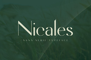Nicales Typeface