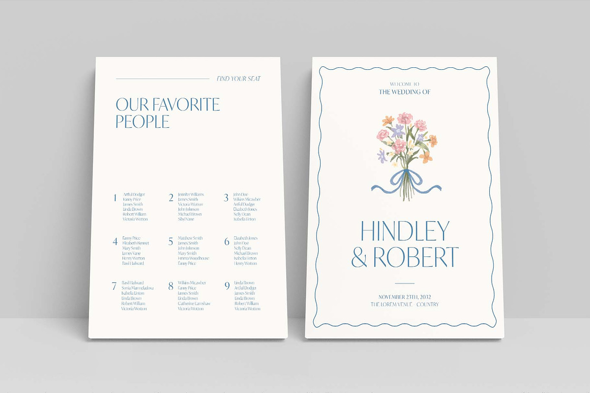 Wedding Welcome Sign & Seating Chart, a Poster Template by BrandPacks (Photo 2 of 5)