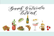 Brunch Watercolor Art, a Graphic by Lavender And Sea (Thumbnail 2 of 3)