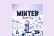 Winter Season Sport Poster Template, a Flyer Template by MightyDesign (Thumbnail 4 of 8)