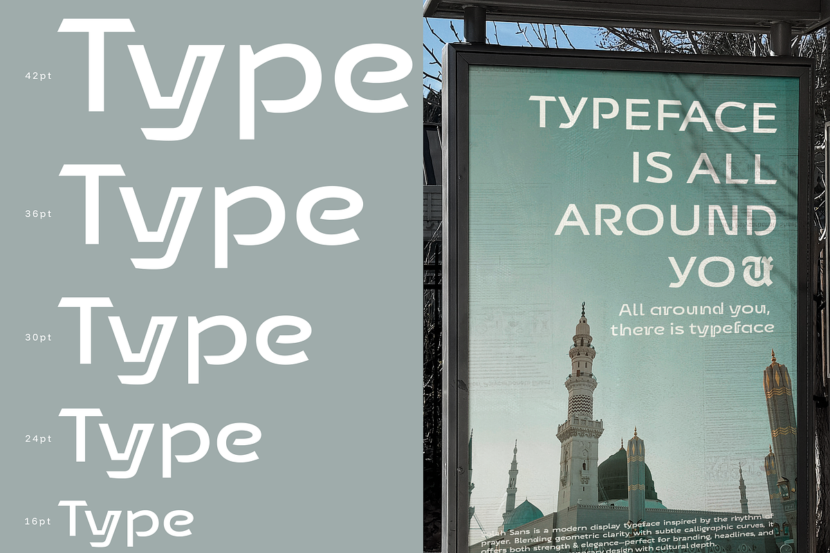 UT Solah Sans - Unique Display Sans, a Sans Serif Font by Universitype (Photo 7 of 12)