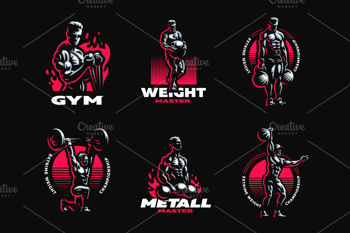 Sporty and athletic man., a Healthcare Illustration by Masterlevsha (Photo 2 of 4)