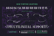 Rose Torture Typeface, a Serif Font by alit design (Thumbnail 15 of 20)