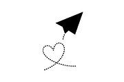 Paper Airplane Heart SVG Bundle, an Illustration by jahid234 (Thumbnail 18 of 31)
