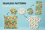 Parrots Tropical Patterns, T-shirts, an Illustration by Anna Studio (Thumbnail 2 of 5)