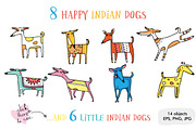 Happy Indian Dogs: patterns, prints, an Animal Illustration by Zooza Art (Thumbnail 2 of 11)