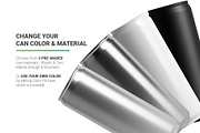 355ml Sleek Can Mockup, a Packaging Mockup by AY Mock-Ups (Thumbnail 4 of 9)