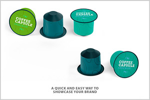 Capsule Coffee Mockup PSD