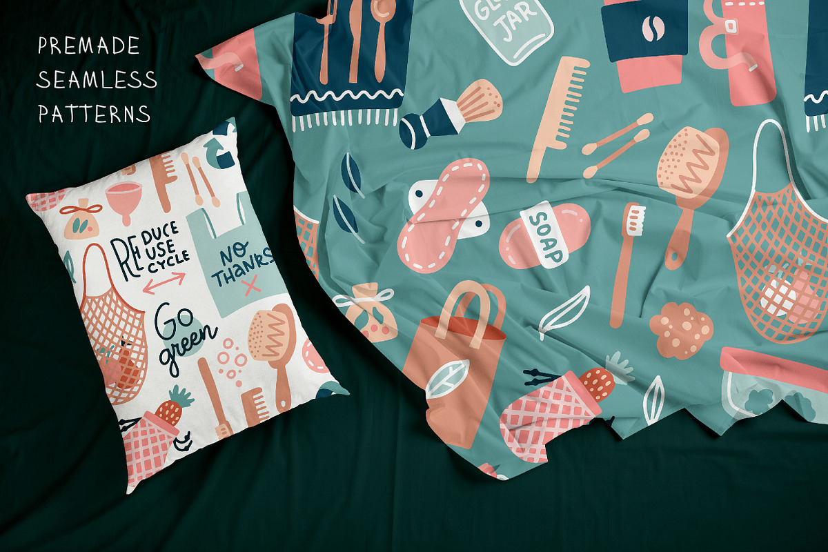 Zero Waste vector collection, an Illustration by Lana Sham (Photo 6 of 11)