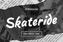 Skateride Logo Brush Font