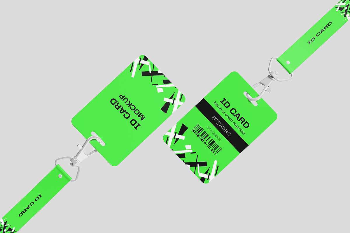 High Quality ID Card Mockup, an Advertising Mockup by safrizalstudio (Photo 4 of 5)