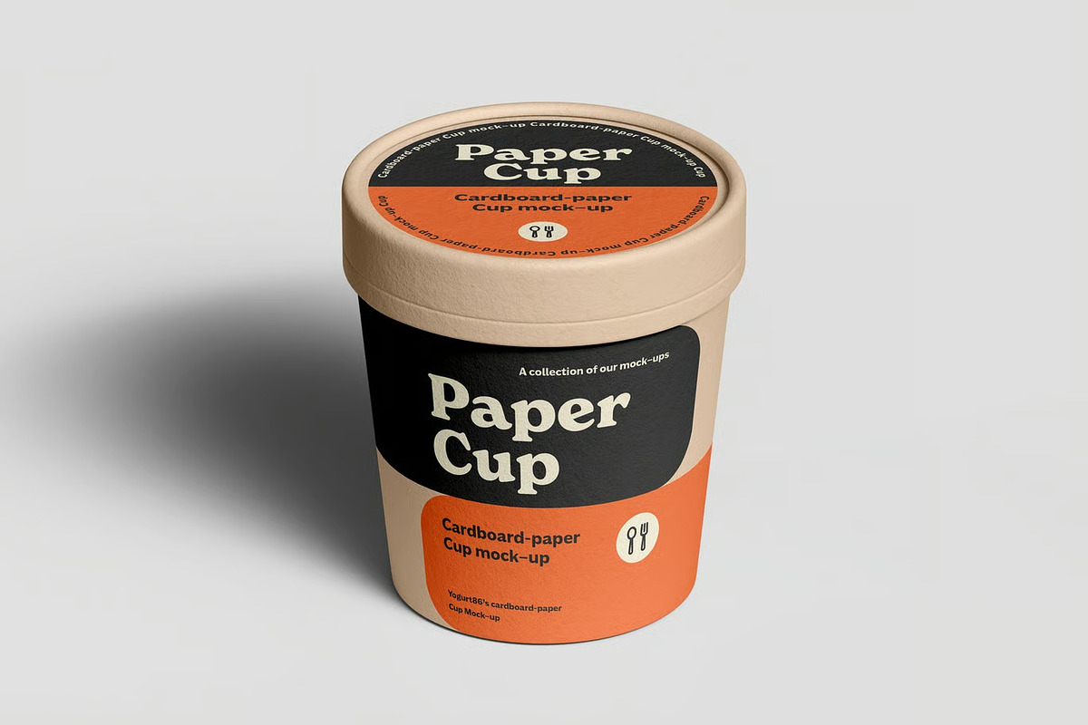 Cardboard Cup Mockup, a Packaging Mockup by zippypixelstudio (Photo 3 of 14)