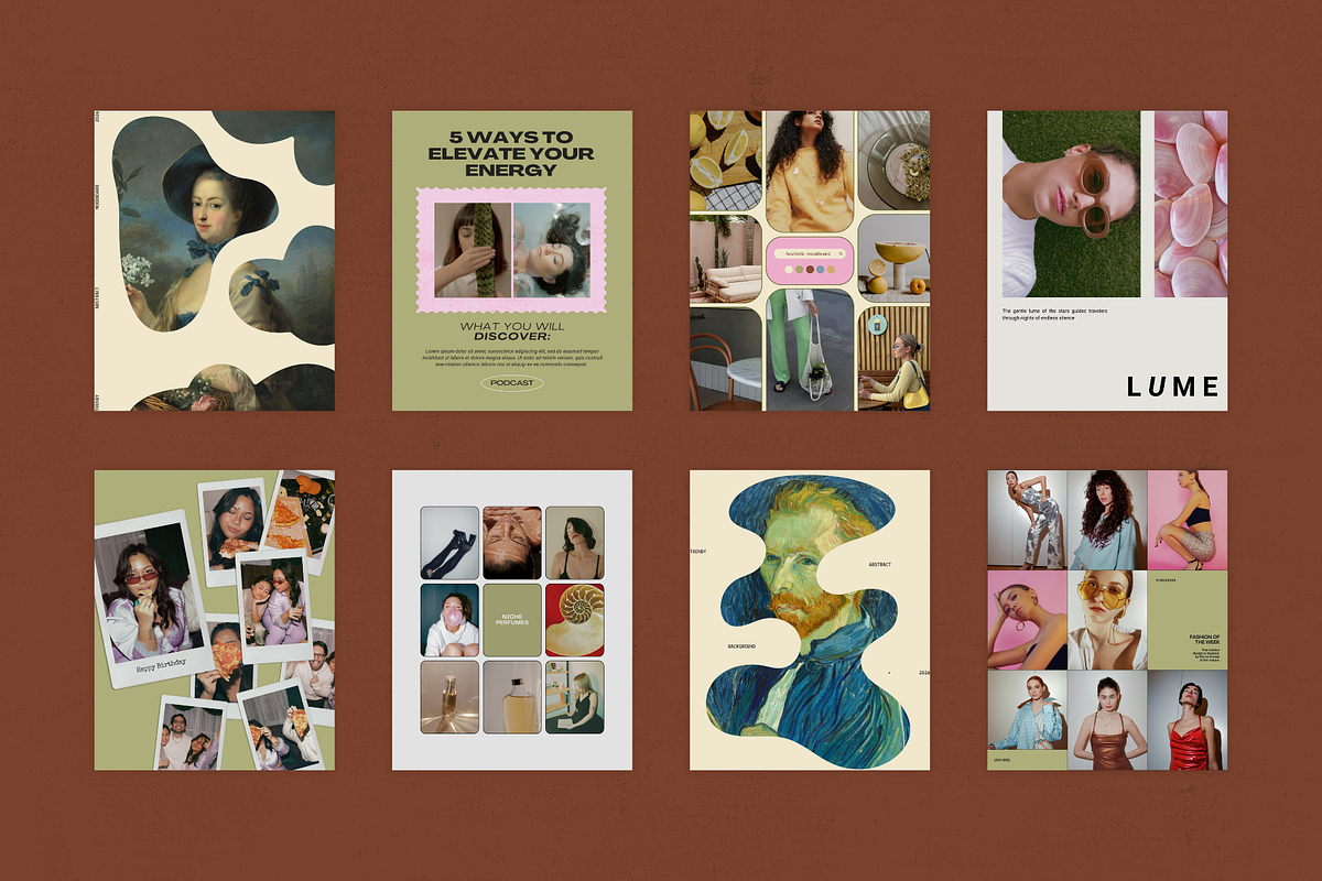 Canva Dopamine Trendy Instagram Post, a Social Media Template by Uyava Space (Photo 8 of 9)