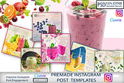 CANVA Templates Instagram Posts, a Social Media Template by Vibrant Design Shop (Thumbnail 2 of 7)
