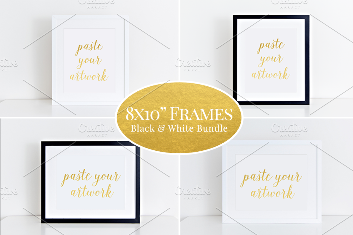 8x10 Clean frame mockup bundle (61), a Print Template by BrownLeopard (Photo 1 of 6)