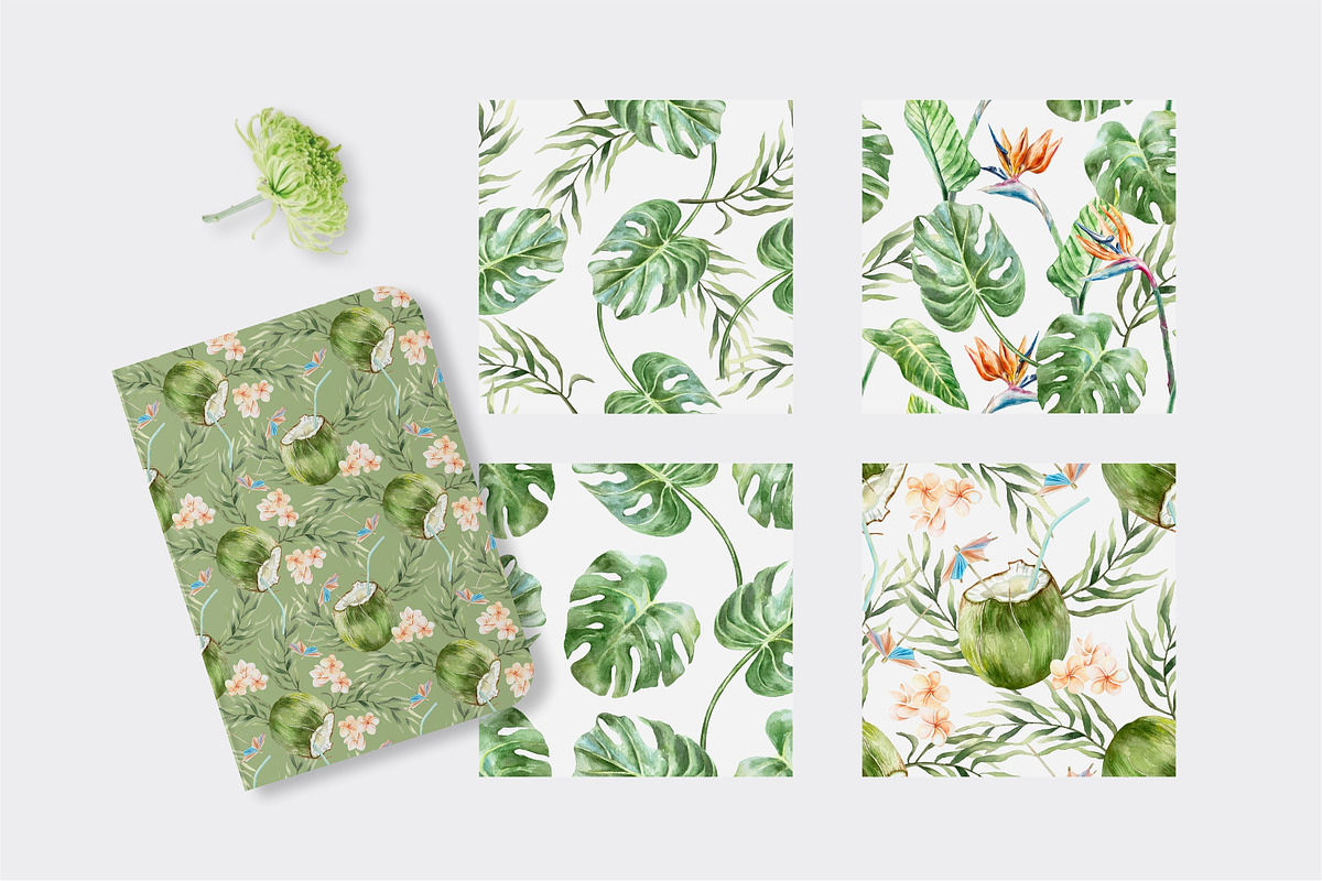 Tropical Vacation. Watercolor, a Seasonal Illustration by Farida Bik (Photo 15 of 16)