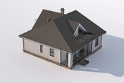 House with attic, an Architecture 3D Model by profdesign (Thumbnail 14 of 18)