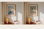 Bedroom Art Frame Mockup | DIN A, a Mockup by momomockps (Thumbnail 4 of 9)