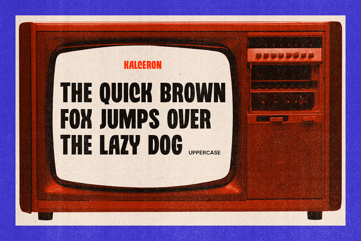 Kalceron - Vintage Bold Fonts, a Sans Serif Font by Konstantine Studio (Photo 2 of 4)
