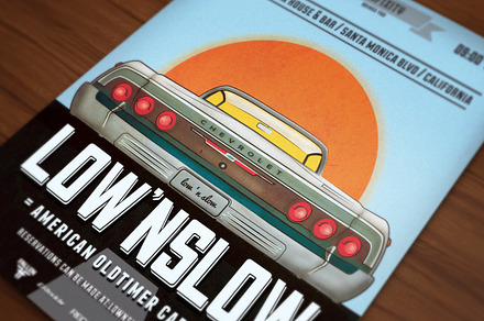 Low'n Slow Car Poster/Flyer V