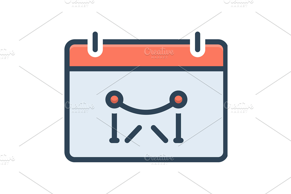 Events rope color icon, a Duotone Icon by Creative priyanka