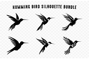 Hummingbird SVG Silhouette Clipart, an Animal Illustration by Gfx Expert Team (Thumbnail 2 of 3)