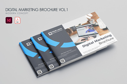 Digital Marketing Brochure Vol.1, a Brochure Template by Bewalrus Studio