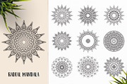 530 Vector Mandala Ornaments, an Animal Illustration by pixaroma (Thumbnail 48 of 55)