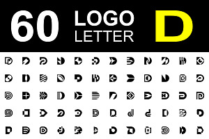 Set of letter D logo