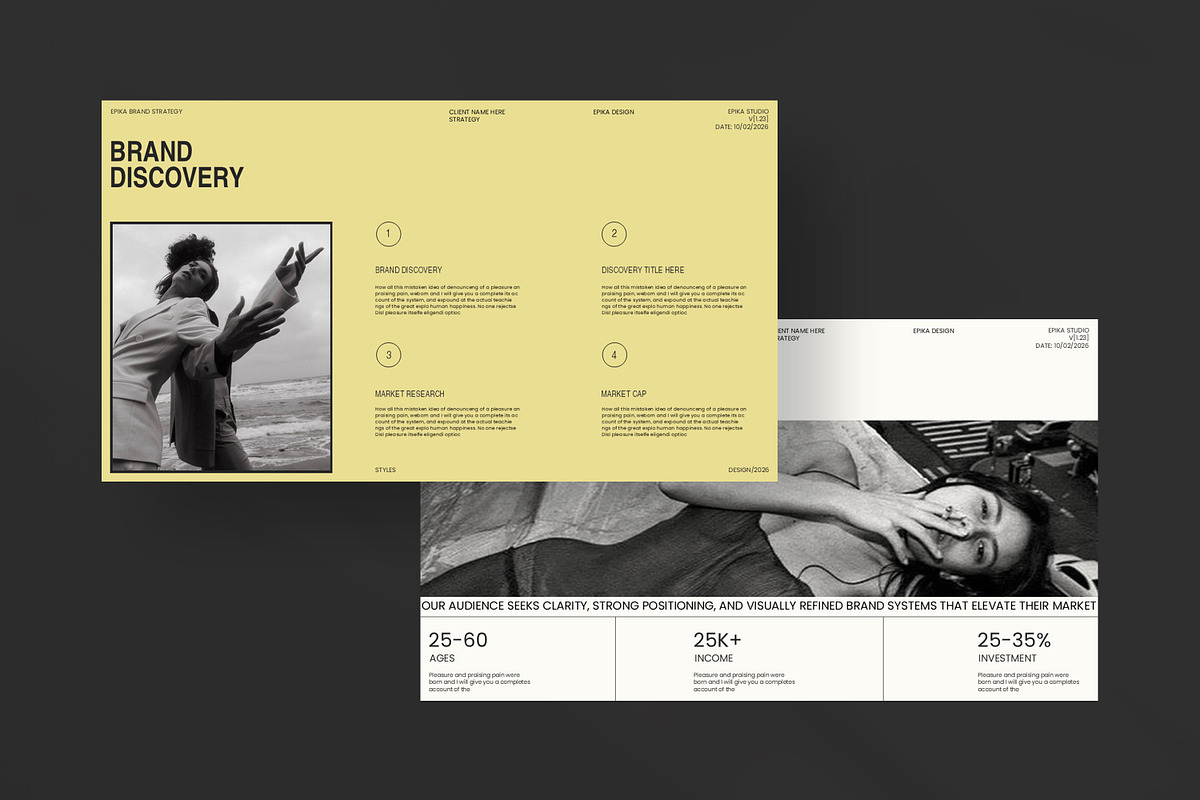 EPIKA - Brand Strategy Presentation, a Presentation Template by CreativexGenius (Photo 5 of 11)