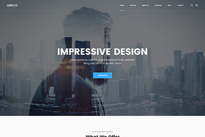 Greco - Business PSD Template