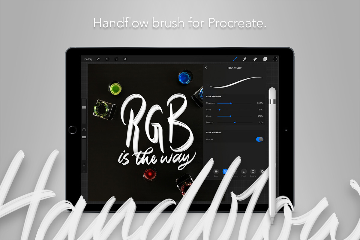 Handflow Procreate Brush preview 3