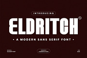 Eldritch - A Modern Sans Serif Font, a Sans Serif Font by Almeera Std (Thumbnail 1 of 6)