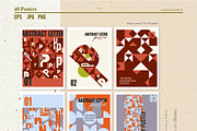 Patterns of letters, numbers, a Pattern Graphic by Collection by VY (Thumbnail 7 of 14)