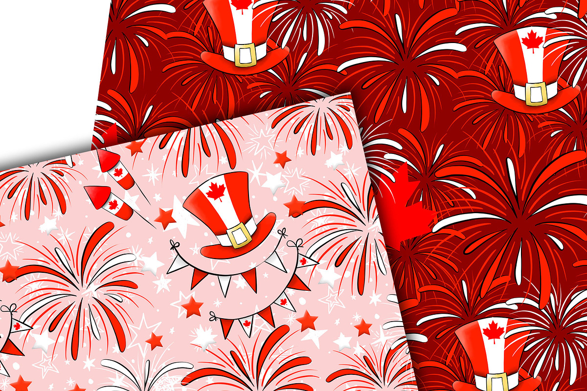 Canada day patterns, a Pattern Graphic by DarinaDigital (Photo 5 of 6)