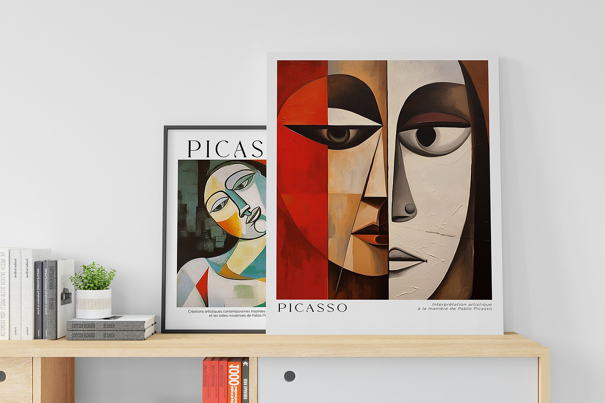 Art Print Poster Inspired by Picasso, a Decorative Illustration by Vibrand Studio (Photo 11 of 14)