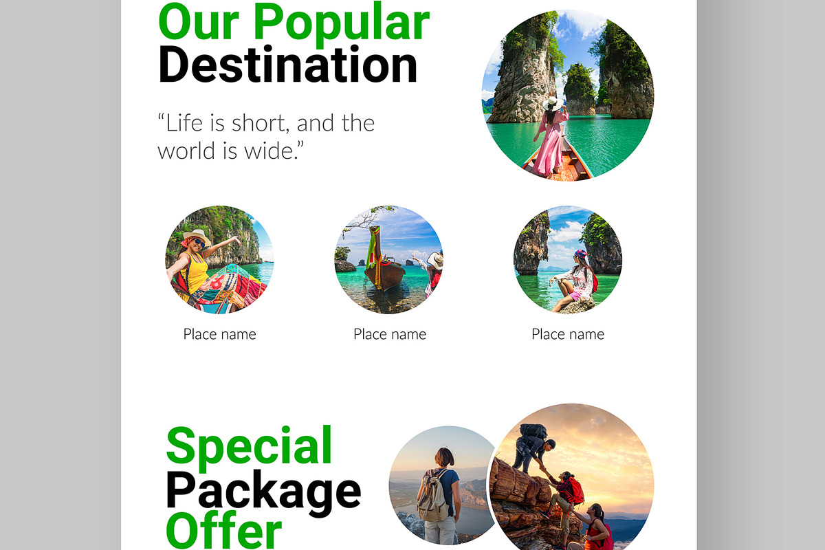 Travel Agency Landing Page, a Landing Page Template by CreativeShaper (Photo 5 of 6)