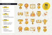 Award Icons: Trophy, Medal & Diploma, an Object Illustration by insemar (Thumbnail 3 of 4)
