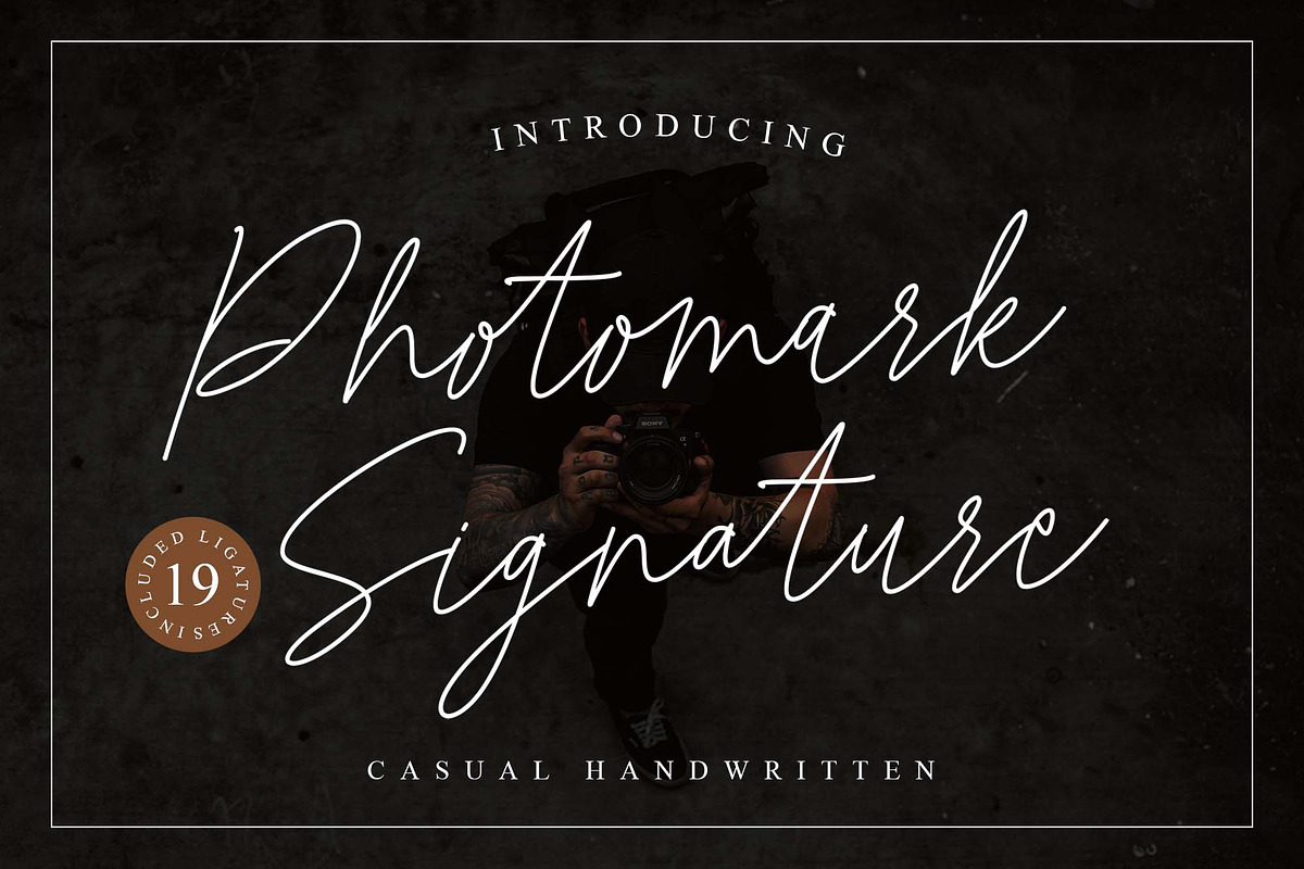 Photomark Signature, a Script Font by MJB Letters (Photo 1 of 10)