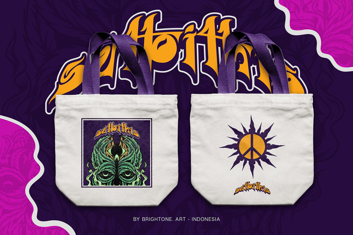 Tetradoth - Psychedelic Font, a Font by Brightone (Photo 6 of 9)