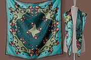 Rococo Botanique Silk Scarves Design, a Decorative Illustration by ilustrinna (Thumbnail 2 of 12)