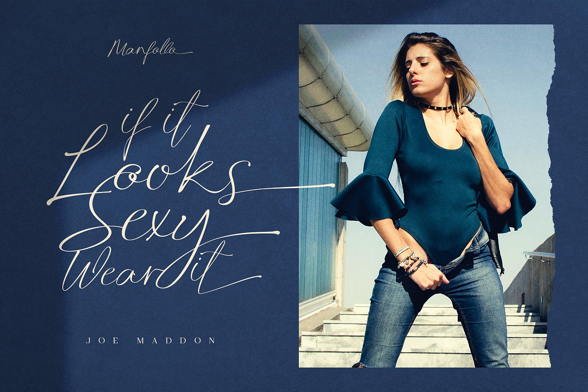 Manfollo Modern Script, a Script Font by alit design (Photo 4 of 15)
