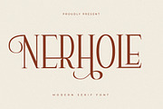Nerhole Modern Serif Font, a Serif Font by Letterena Studios (Thumbnail 1 of 15)