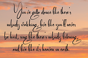 Biography | Script Font, a Script Font by Scratchones (Thumbnail 2 of 7)