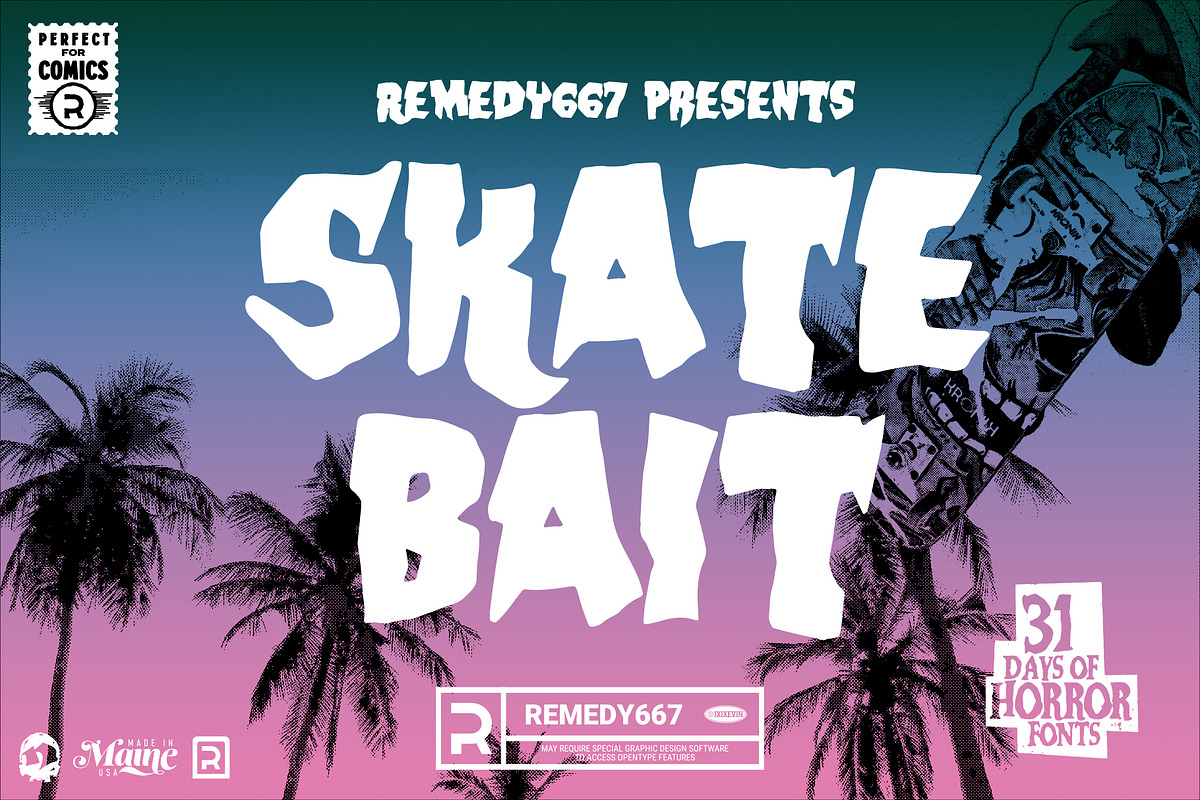 Skate Bait - 80s Font